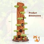 90.5 Inch Modern Cat Tree with Condos and Toys