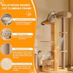 75-Inch Modern Cat Tree Tower with Scratching Posts