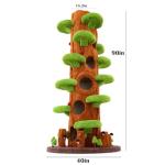 Xiamiao 90-Inch Solid Wood Cat Tree Tower