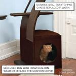 69 Inch Smoke Gray Lotus Cat Tower