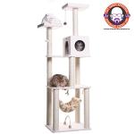 Ivory Armarkat Deluxe Cat Tree, 73" Tall