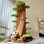 Xiamiao 90-Inch Solid Wood Cat Tree Tower