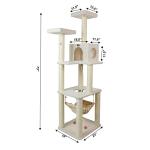 Ivory Armarkat Deluxe Cat Tree, 73" Tall