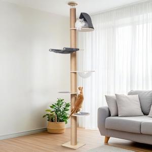 FUKUMARU 6-Level Adjustable Cat Climbing Tower