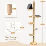 FUKUMARU 6-Level Adjustable Cat Climbing Tower