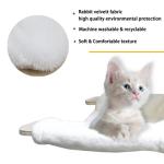 MewJoyee 74" Wall Mounted Cat Tree - White