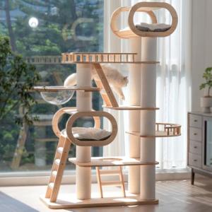 KZLAA 76.8'' Modern Multi-Level Cat Tree