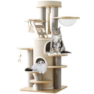 63'' Tall Luxury Cat Tree House for Large Cats