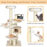 Tall Multi-Level Cat Tree with Scratching Posts