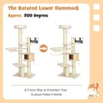 Tall Multi-Level Cat Tree with Scratching Posts
