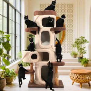 70'' Luxury Cat Tree with Scratching Posts
