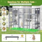 Coziwow Large Outdoor Cat Enclosure with Cover