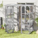 Merax Outdoor Cat Catio with Platforms and Condos