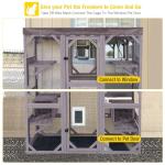Aivituvin Large Outdoor Cat Enclosure for Multiple Cats
