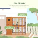 PawHut Outdoor Cat Enclosure with Platforms and Ramps