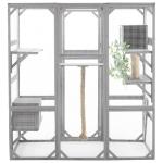 Merax Outdoor Cat Catio with Platforms and Condos