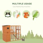 PawHut Outdoor Cat Enclosure with Platforms and Ramps