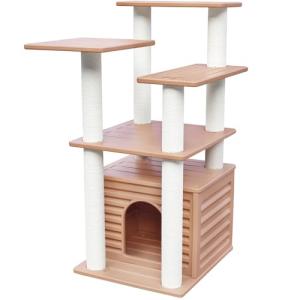 46” Weatherproof Cat Tree Tower with Scratching Posts