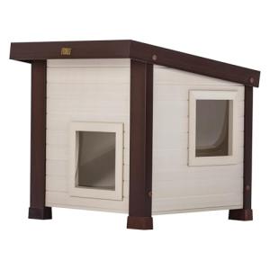 ECOFLEX Outdoor Cat House with Dual Entry