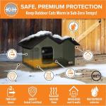 K&H Extra-Wide Heated Outdoor Cat House