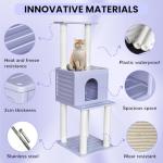 61.5" Weatherproof Cat Tree Tower and Condo
