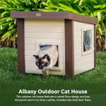 ECOFLEX Outdoor Cat House with Dual Entry