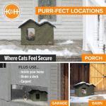 K&H Extra-Wide Heated Outdoor Cat House