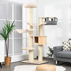 Tall Multi-Level Cat Tree with Scratching Posts