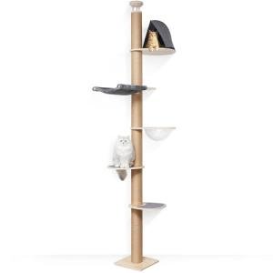 FUKUMARU 6-Level Adjustable Cat Climbing Tower