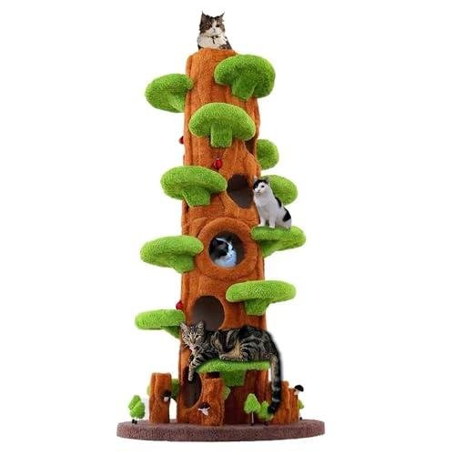 Xiamiao 90-Inch Solid Wood Cat Tree Tower