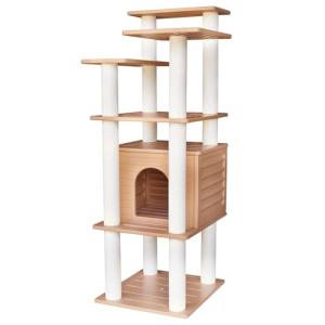 62” Tall Weatherproof Cat Tree for Indoor/Outdoor