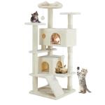DUMOS 54-Inch Cat Tree Tower with Scratching Posts