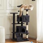 Multi-Level 54-Inch Cat Tree with Scratching Post