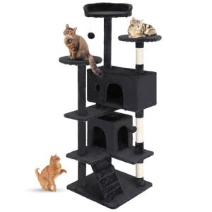 54in Multi-Level Cat Tree with Scratching Post