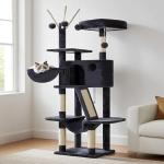 53-Inch Cat Tree Tower with Condo and Hammocks