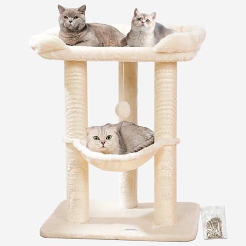 Large Cat Tree Tower with Hammock and Perch