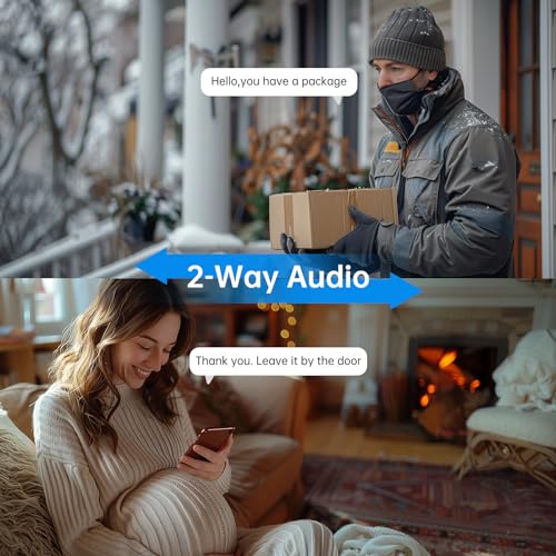 HEDNIC 2K Security Camera with 360° AI Detection