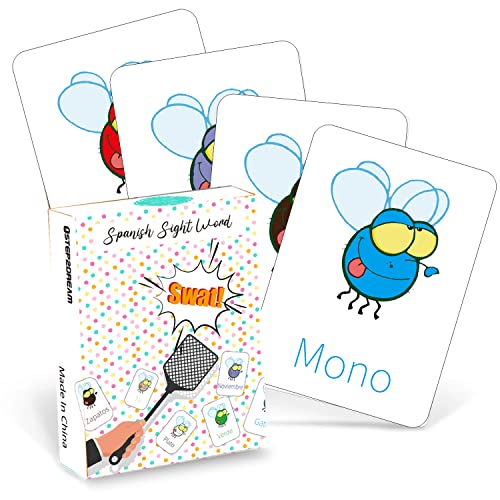 Spanish Sight Words Game with Fly Swatters