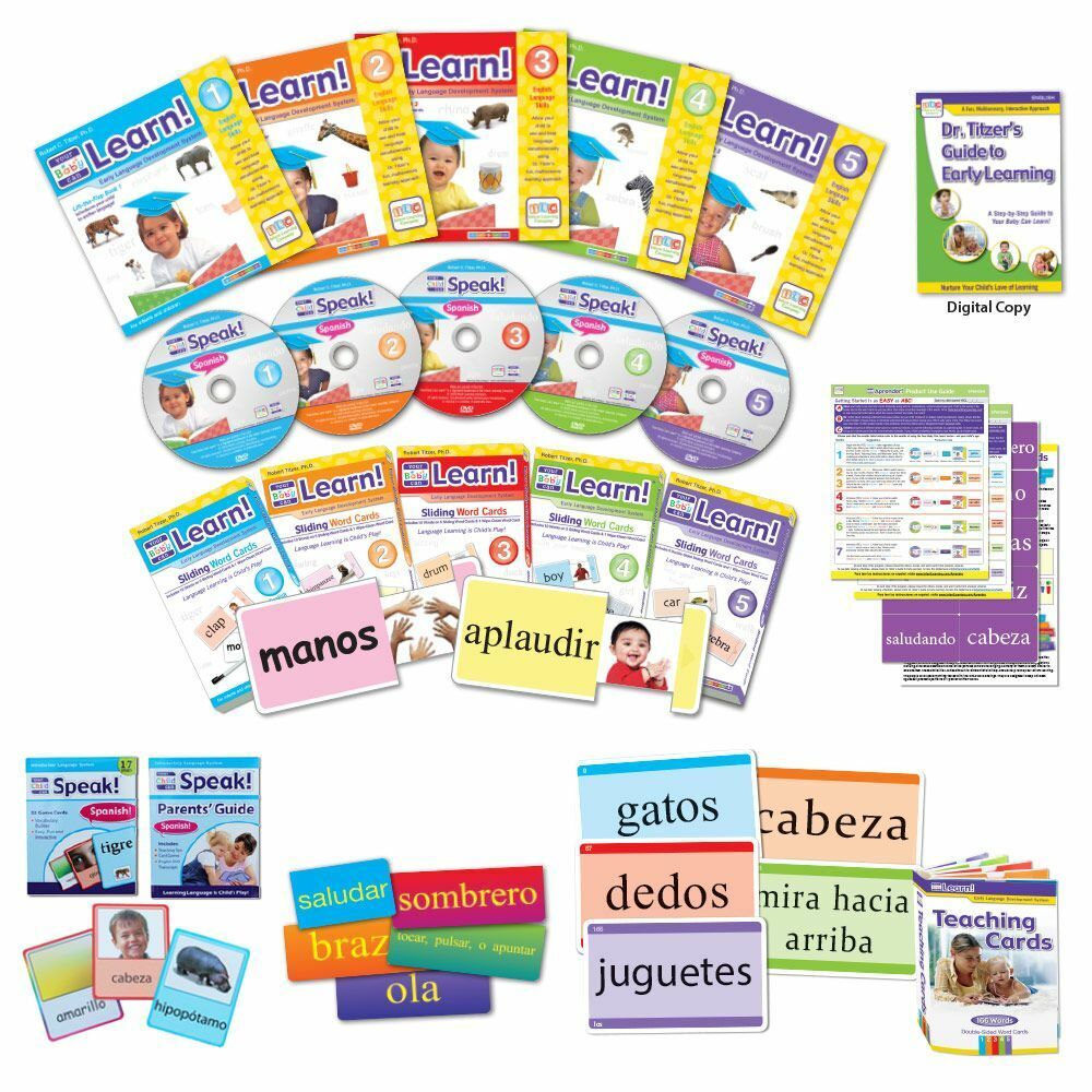 Spanish Learning Kit for Babies - Deluxe Edition