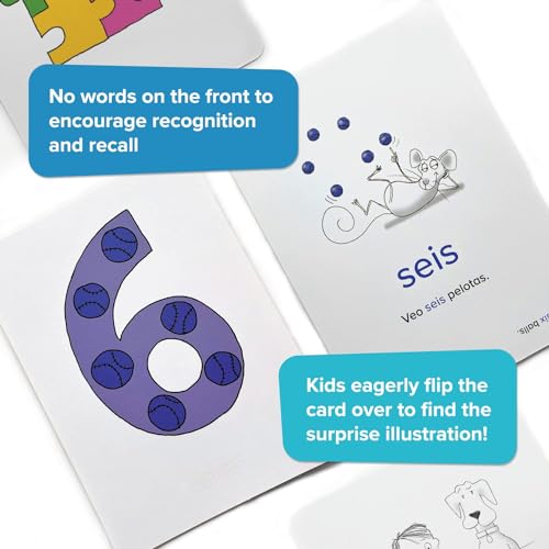 Spanish Flash Cards for Kids: 100 Essential Words
