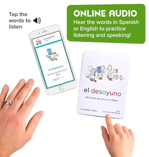 Spanish Flash Cards for Kids: 100 Essential Words