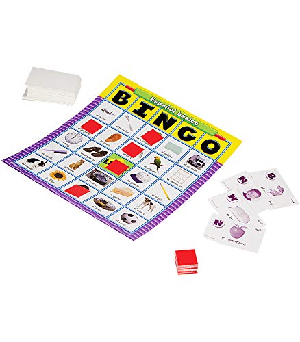 Basic Spanish Bingo Game for Kids and Families