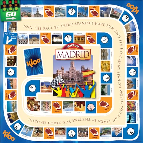 KLOO Spanish Board Game: Race to Madrid