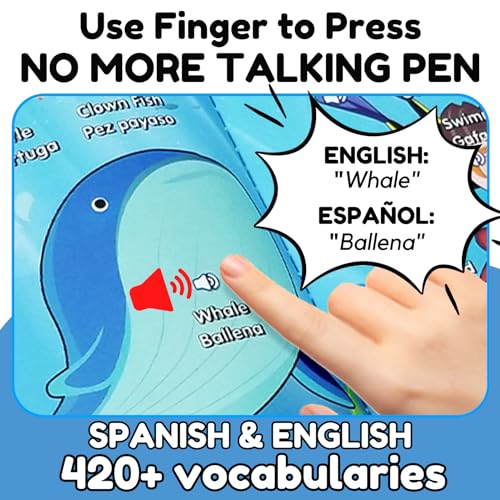 Interactive Spanish Learning Book for Toddlers