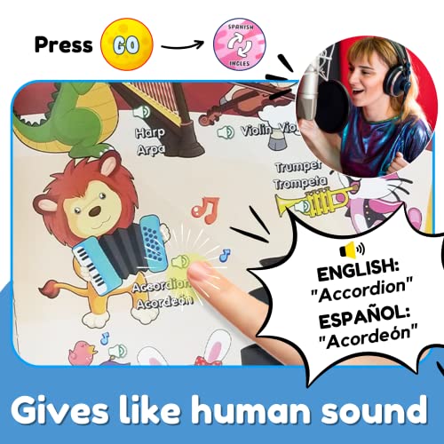 Interactive Spanish Learning Book for Toddlers