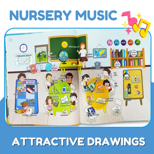Interactive Spanish Learning Book for Toddlers