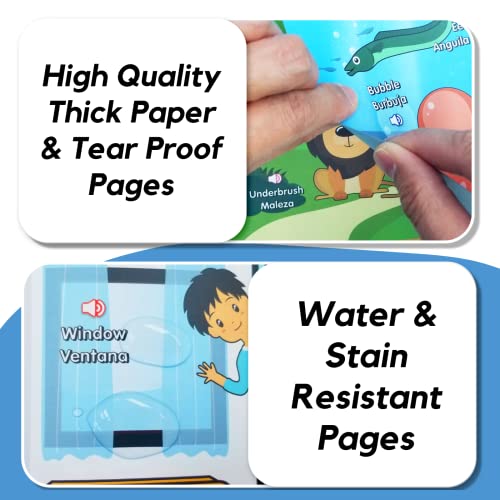 Interactive Spanish Learning Book for Toddlers