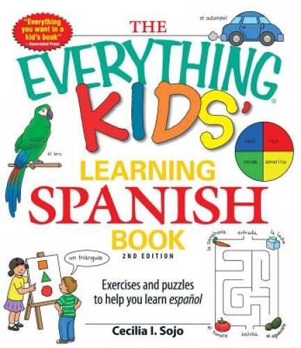Kids' Learning Spanish Book: Fun Exercises & Puzzles