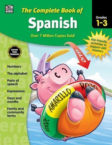 Spanish Workbook for Kids: Grades 1-3 + Learning Cards