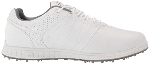 Skechers Men's White/Grey Spikeless Golf Shoe 10.5